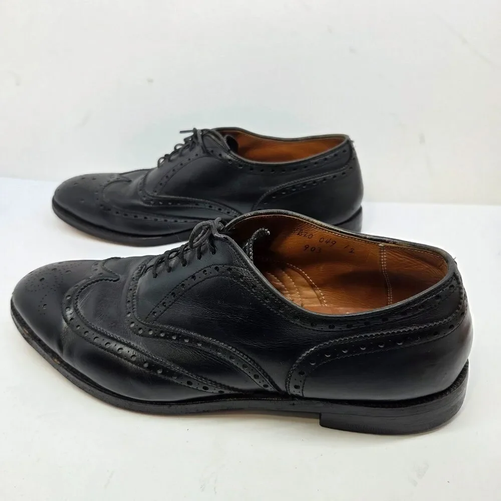 Alden 903 Hampton Mens Black Leather Wingtip Oxfords Size US 9.5 B/D